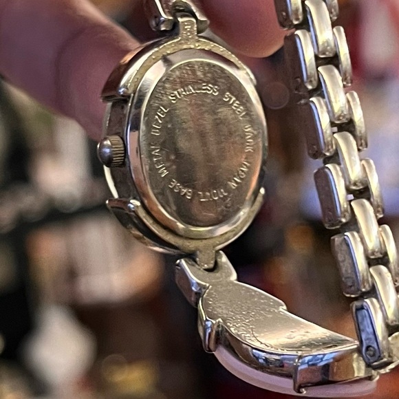 Alex L Silver Toned Ladies Watch With Pink Stones - Picture 5 of 5